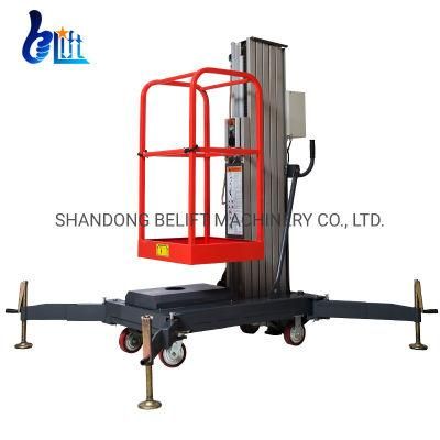 12m Hydraulic Air Conditioner Aluminum Man Lift Platform