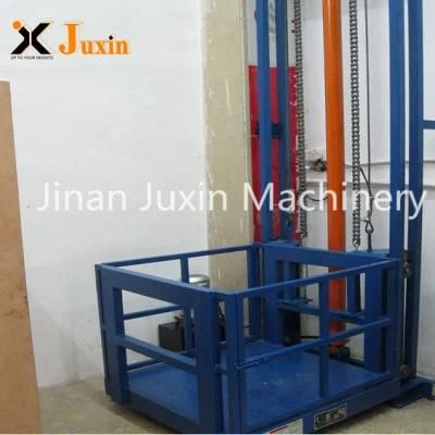 1t 3t Customized Hydraulic Guide Rail Chain Car Elevator Lift Price