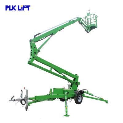 10-16m Factory Price Towable Cherry Picker Boom Lift with Ce
