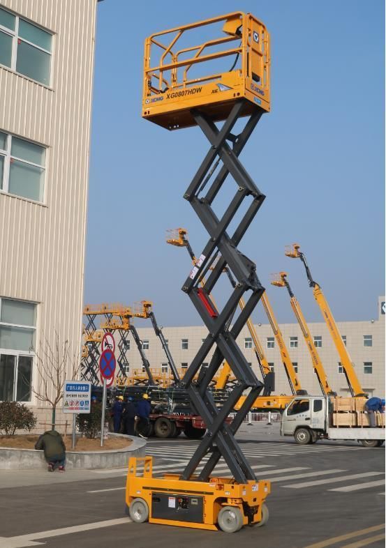 XCMG Electric Lifting Equipment 8m Gtjz0607 Self-Propelled Scissor Lift Aerial Work Platform for Sale