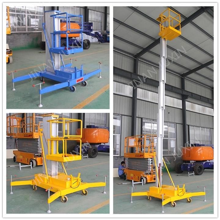 4-10m Aluminum Hydraulic Electric Mobile Vertical Ladder One Man Lift with Low Cost