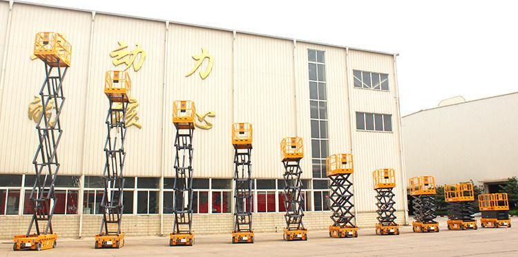 Aluminum Lift Platform Supplier Xg1212HD 12m Self Propelled Hydraulic Electric Scissor Lift Made in China