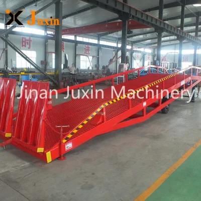 12 Ton Heavy Duty Fold-Able Hydraulic Container Warehouse Forklift Dock Ramp Mobile Loading Ramp for Sale