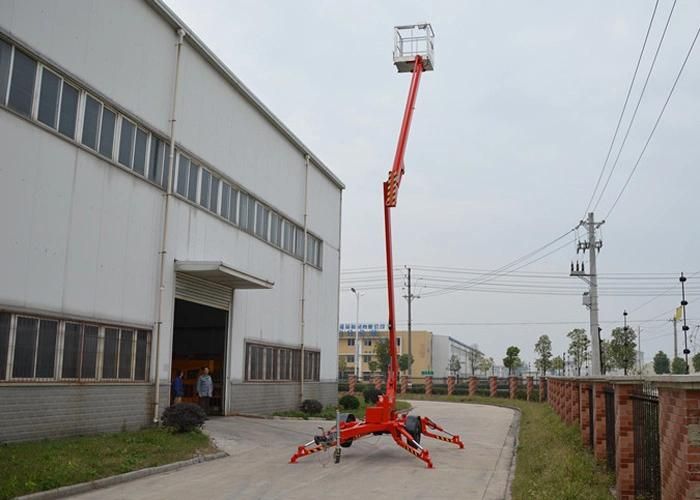 12m Towable Mounted Articulating Boom Lift / Trailer Mounted Articulating Boom Lift for Sale