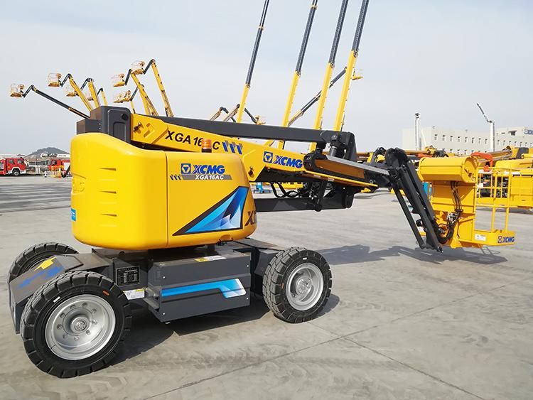 XCMG Official Xga16AC 16m Mini Cheap Electric Motor Towable Trailer Mounted Boom Lift with CE