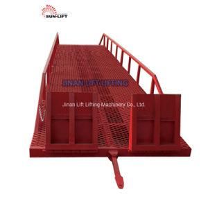 Factory Selling 10ton Height Adjustable Hydraulic Forklift Container Loading Ramp