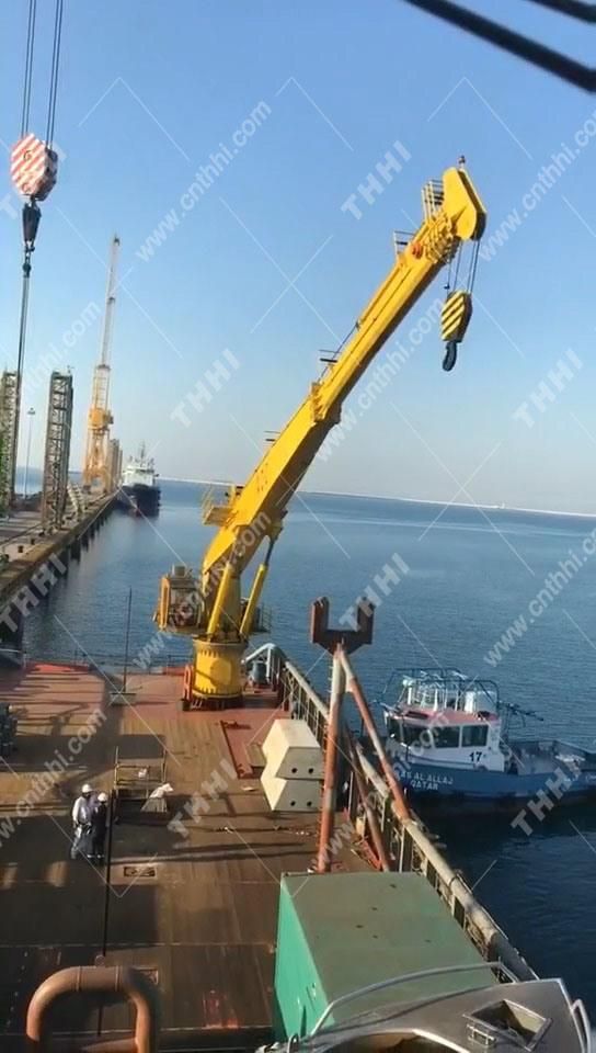 ABS/CCS Certified Knuckle Boom Marine Crane for Finsing Commercial Navy Ship