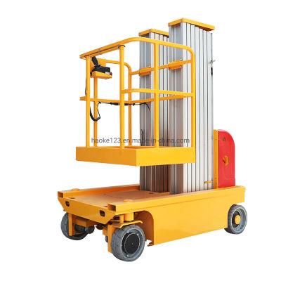 6-12m 200kg Good Price Better Service Man Lift Aerial Work Platform Dual Mast Electric Vertical Lift Platform