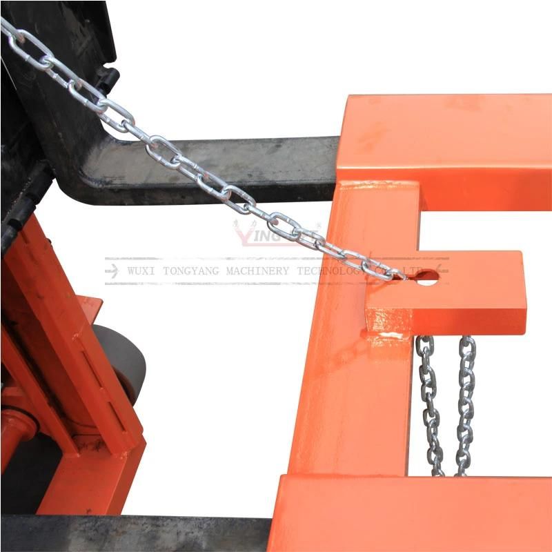Mechanical Structure Horizontal Drum Carrier Forklift Attachments Dg800