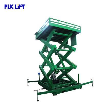 2m 3m Hydraulic Foot Pump Scissor Lift Table