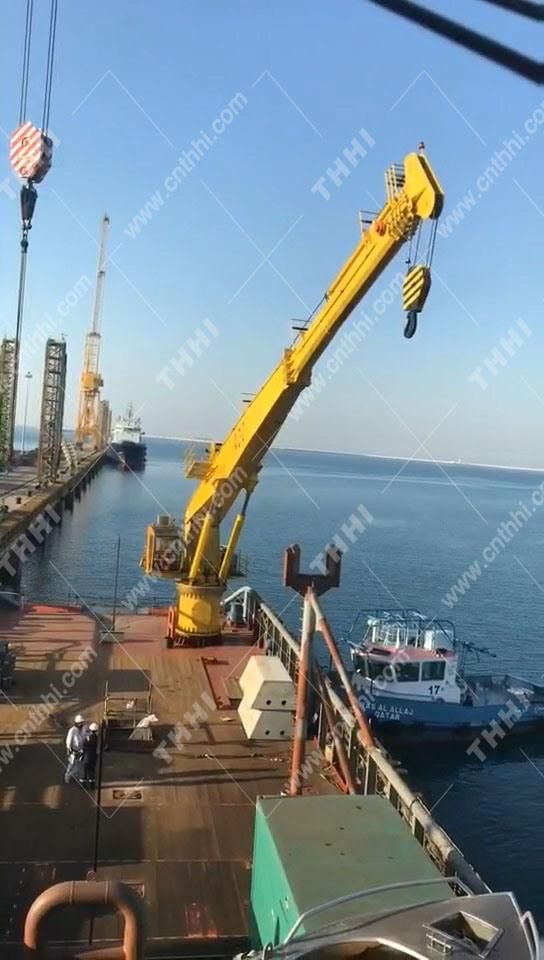 Fixed Telescopioc Knuckle Beam Marine Deck Crane