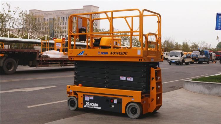 XCMG Manufacturer Xg1412DC China Brand New 14m Mobile Portable Electric Auto Car Scissor Lift for Sale