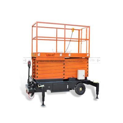 Steel Self Propelled Aerial Work Platform Lift Height 9m with Emergency Stop Button