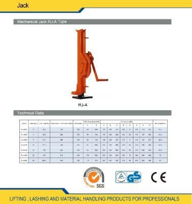 Mechanical Lifting Bottle Jacks 1.5 Ton - 20 Ton