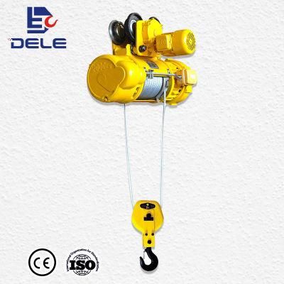 1ton 9m Electric Rope Hoist Mini Engine Crane