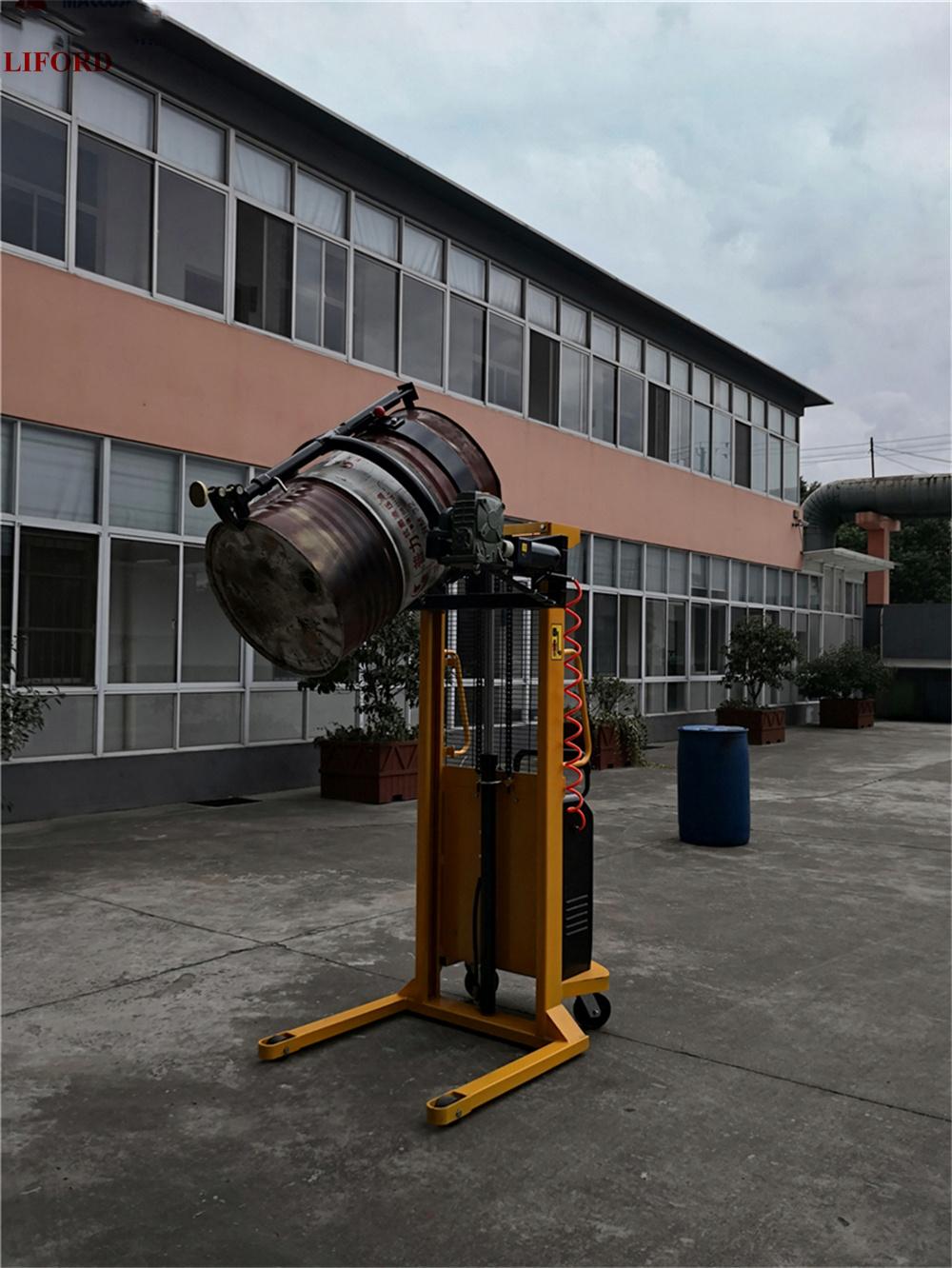 520kg Capacity Portable Powered Hydraulic Semi Electric Drum Lifter Yl520