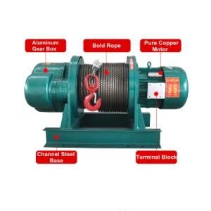 5 Tons Cable Traction Machine Winch to Pull Electric Cable