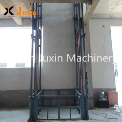 Jinan Juxin Small Warehouse Hydraulic Freight Elevator Lift Price