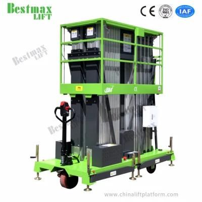 16m Platform Height Quadruple Mast Mobile Vertical Lift with Ce Certificate