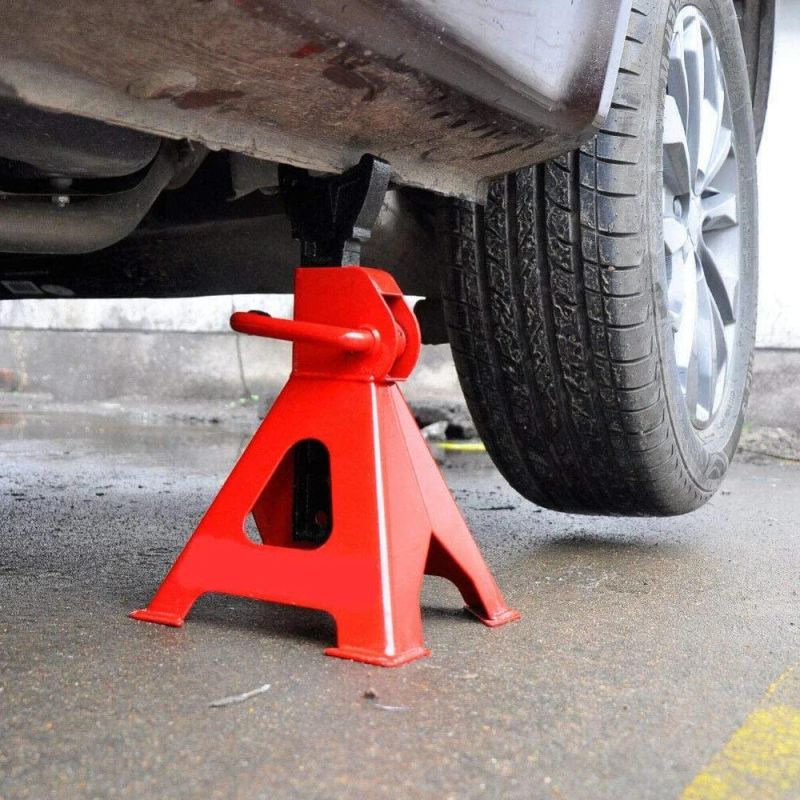 1 Pair 3tonne Capacity Car Jack Axle Stand in Red or Customized Color for Workshop / Garage Auto Repair (38120301A)
