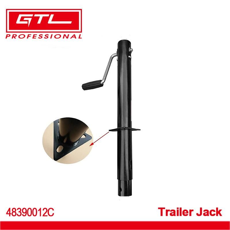 a Frame 2000 Lbs Side Wind Trailer Jack 15" Lift, Trailer Jack with Trailer Jockey Wheel (48390012C)