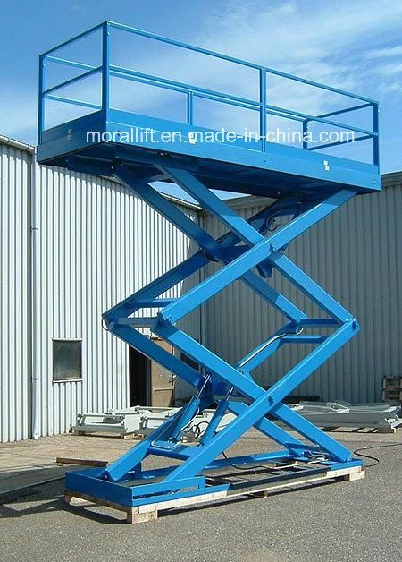 1000kg Hydraulic Forklift Scissor Dock Lift with CE