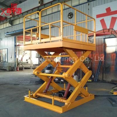 Stationary Hydraulic Goods Scissor Lift Lifting Platform