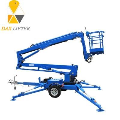 China Daxlifter Brand 10-16m 200kg Telescopic Towable Articulating Man Lift