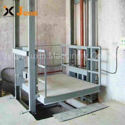 Juxin 1-10 Ton Vertical Platform Lift Warehouse Hydraulic Goods Elevator Cargo Elevator Lift Price