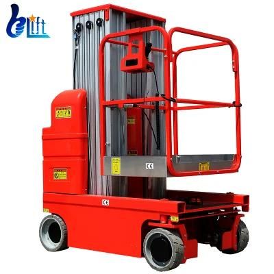 Loading Capacity 150-200kg Self Driven Dual Mast Aluminum Alloy Two Persons Sky Lift