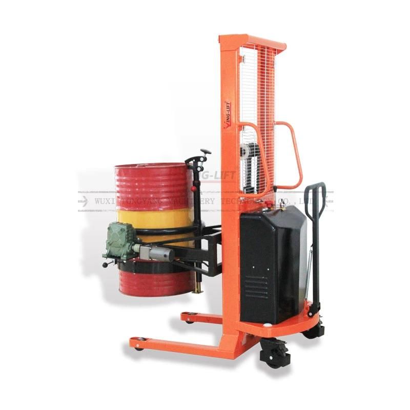 China Factory Sale Capacity 520kg Multi-Function Electric Drum Dumper with Power Rotation, Drum Lifter Cum Tilter with Battery Yl520