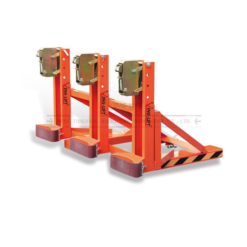 Dg1500A Forklift Mounted Drum Grabber Single Eagle-Grip Three Drums Drum Grabber Load Capacity 500kgx3