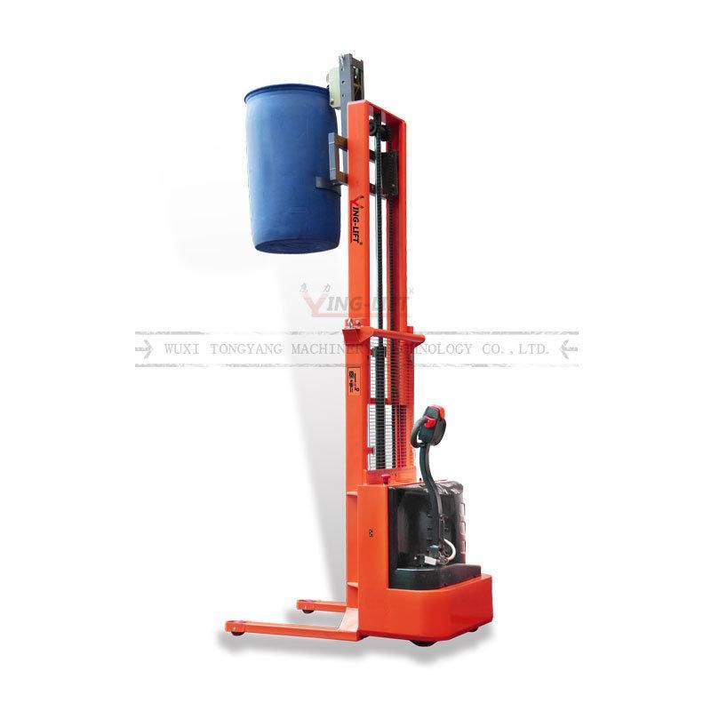 Load Capacity 650kg Electric Lifting 2400mm Counter Balance Full Electric Drum Carrier