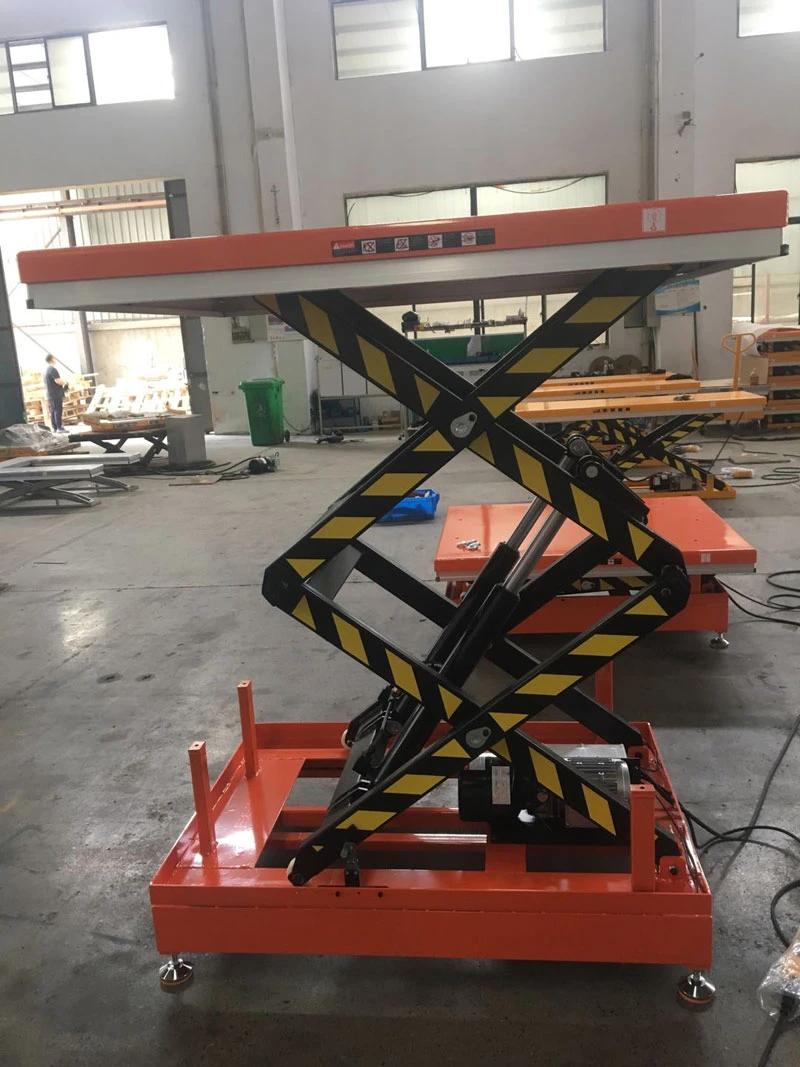 Easy to Move Scissor Lift Table/ Lifing Table with Fork Pocket