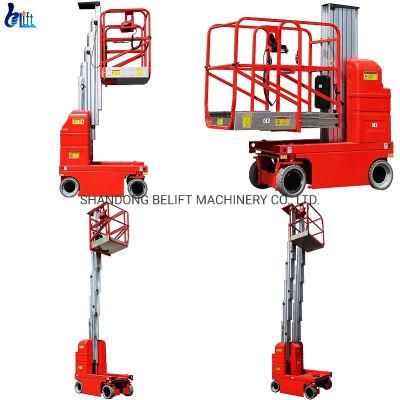 7.5m Aerial Work Platform Access Equioment Dual Vertical Mast Lift