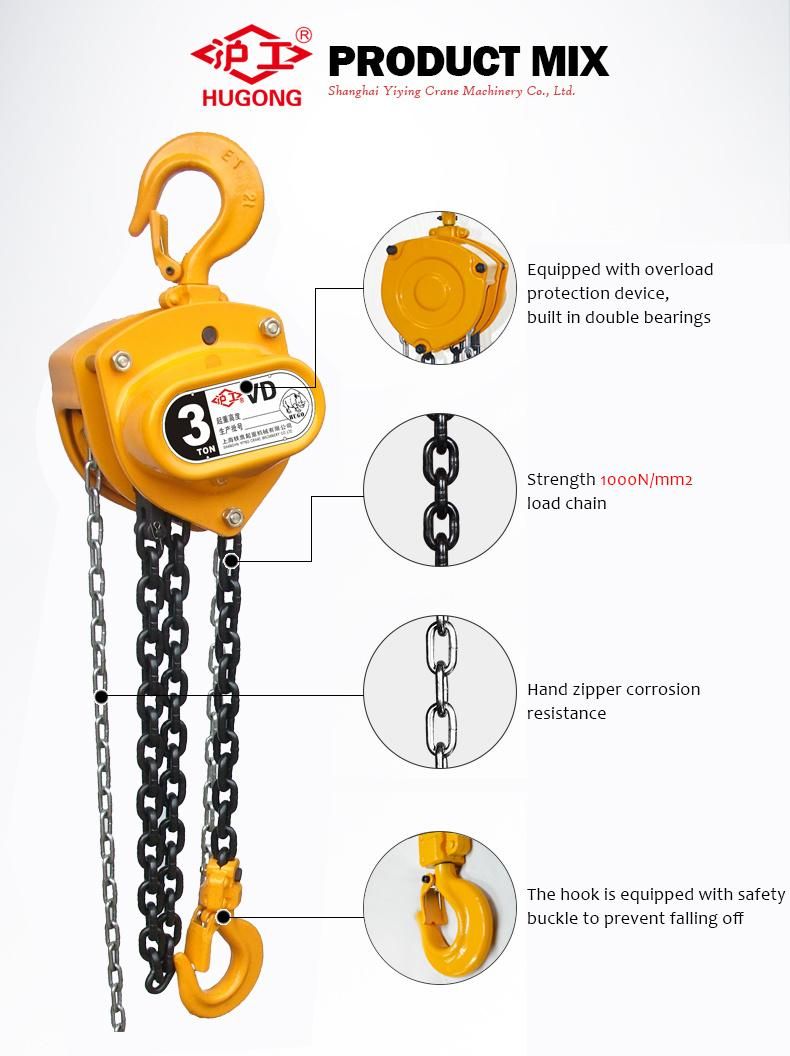 2 Ton Manual Hand Chain Hoists with G80 Chain