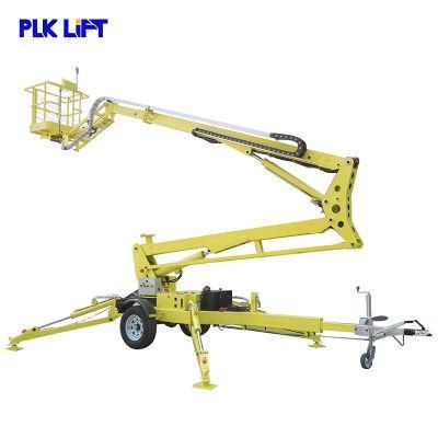10-20 M Plk Gasoline Diesel Battery Engine Safe Boom Lift for Man Lift