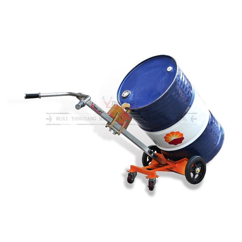 De450d Mobile Drum Handling Oil Drum Hydraulic Hand Drum Truck