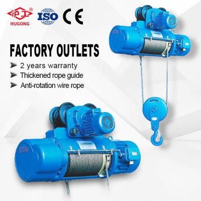 2200lbs 4400lbs 6600lbs 380V 50Hz 3phase 3m 6m 9m Wire Rope Hoist