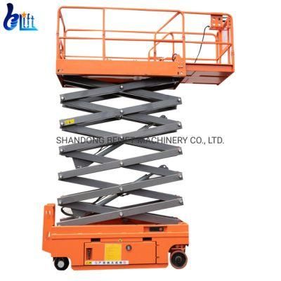 Outdoor Indoor 6m-12m Electric Driven Self Propelled Aerial Scissor Lift
