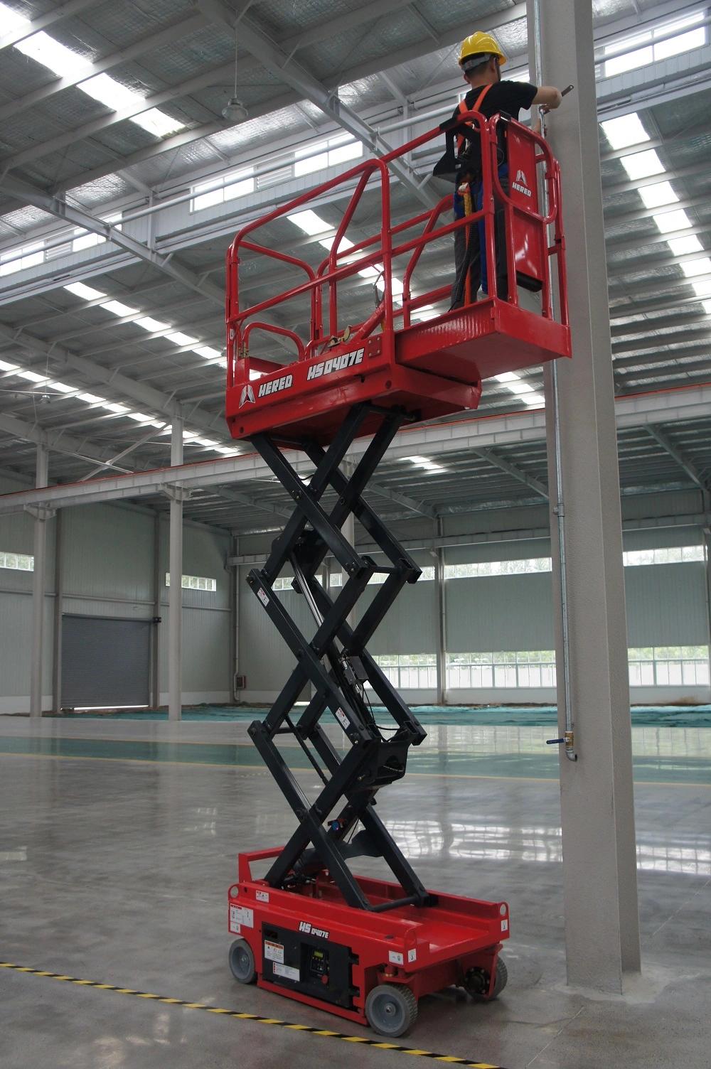 Ewp Elevated Self Propelled Hydraulic Electrical Scissor Lift 4m Aerial Working Platform Equipment