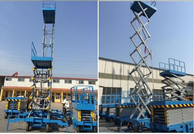 12m Mobile Scissor Lift Hydraulic Scissor Elevator for Construction