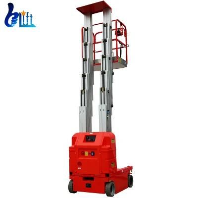 Driveable 150kg Electric One Man Aerial Platform Portable Aluminum Lift
