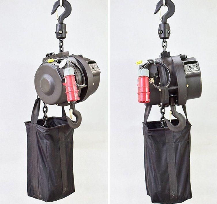 1000kg 220V Single Phase Water-Proof Motor Stage Block Electric Chain Hoist