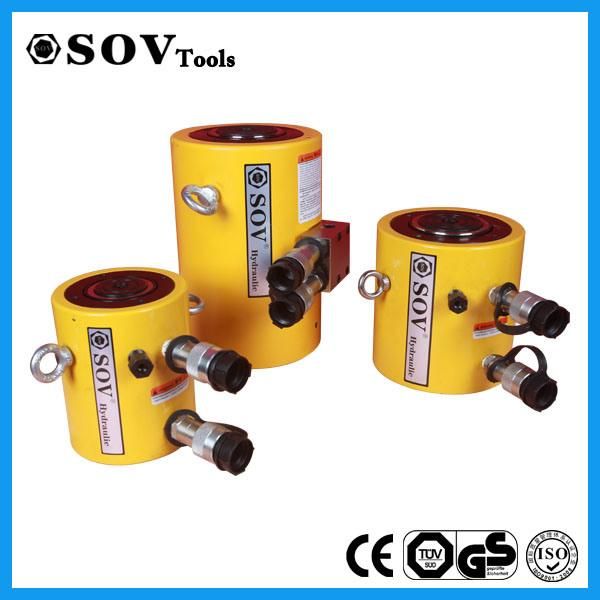 Shanghai Sov Clrg 2506 Double Acting High Tonnage Hydraulic Jacks for Heavy Lifting