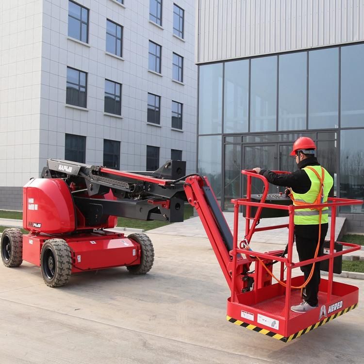 Hered 14m 48V/370ah Electric Articulating Boom Lift with CE (HA14JE)