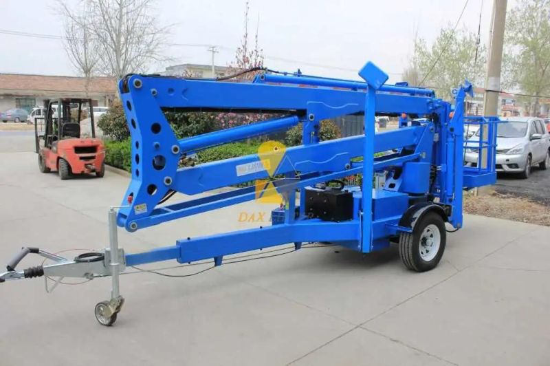 China Daxlifter Brand 10-16m 200kg Telescopic Towable Articulating Man Lift