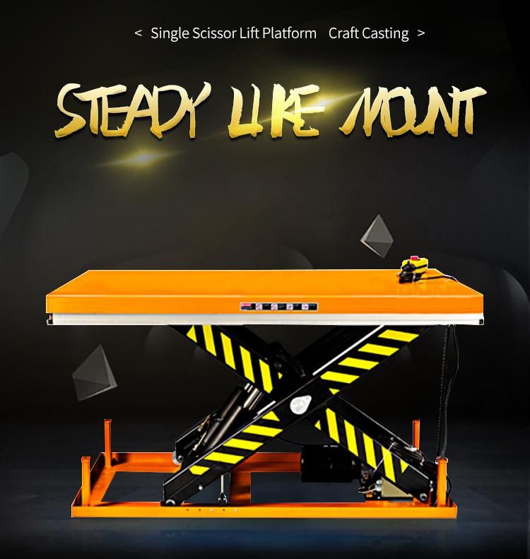 Hke Series Platform Scissor Mini Loader Pallet Spring Level Loader Hydraulic Stationary Lift Table