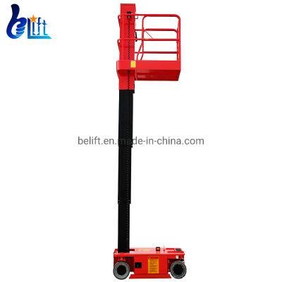 3.6m 4.8m Electric Aerial Manlift Platform Hydraulic Vertical Mast Lift