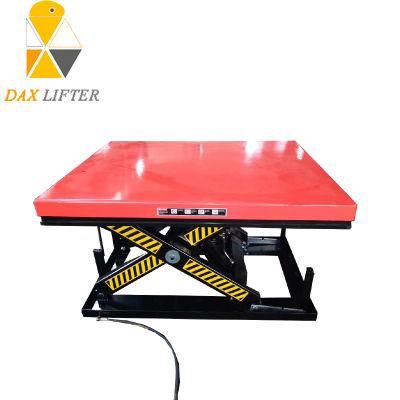 1000kg Loading Capacity Fixed Hydraulic Standard Scissor Lift Table